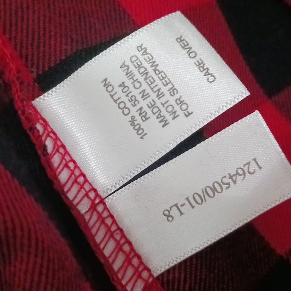 Le Top Little Girl Dress Plaid Red Black Christmas Dress Size 2T - Picture 5 of 5